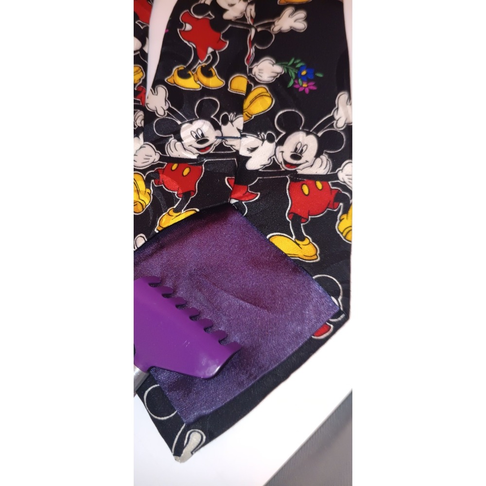 Lot of 2 Vintage Silk Novelty Neck Ties Mickey Mouse Winnie The Pooh Kidcore - Picture 15 of 16